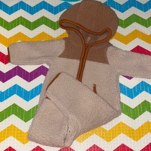 Baby Boy Carter's Zip Hooded Fleece Coverall Jumpsuit